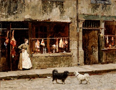 Marie-François-Firmin Girard - The Street in Paris - A I 310 - Finnish National Gallery