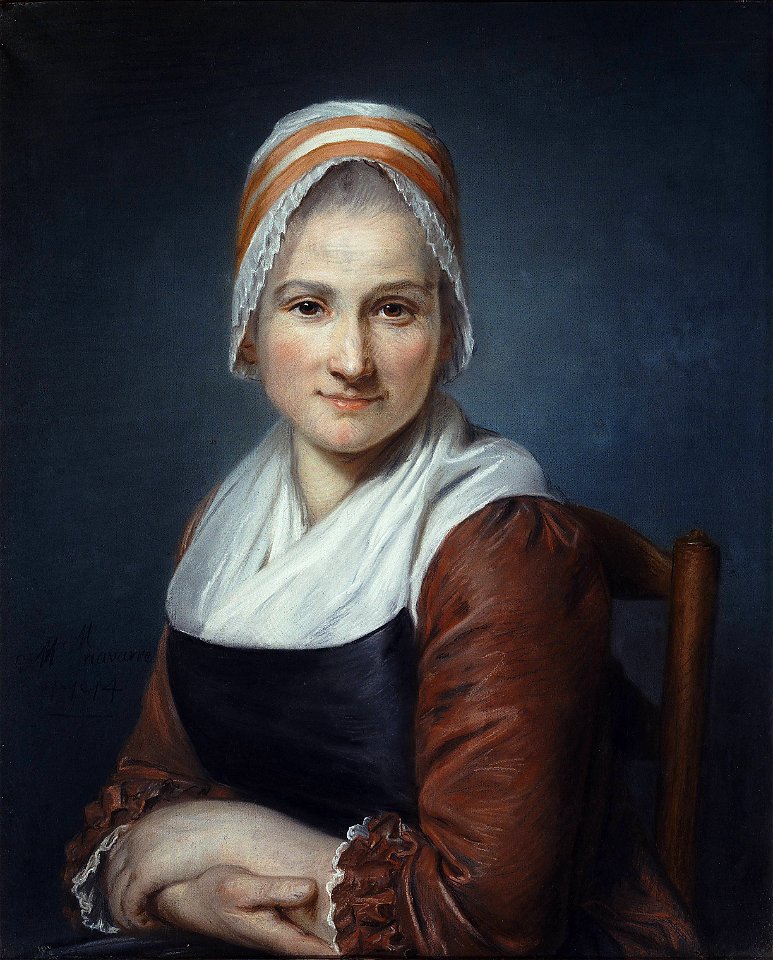 Marie-geneviève navarre-retrato de mujer joven-1774