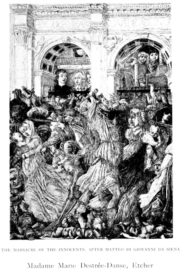 Marie Destrée-Danse - Massacre of the Innocents after Matteo di Giovanni da Siena
