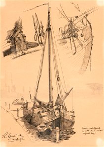 Marinmotiv-Holländska segelbåtar - Sjöhistoriska museet - O 04034
