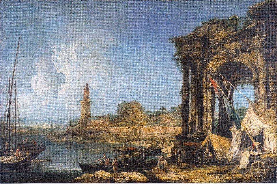 Michele Marieschi - Italienische Küstenlandschaft