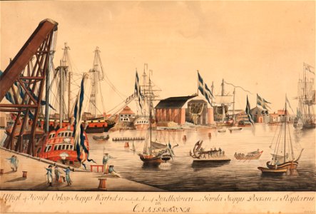 Marinmotiv-Varvet Karlskrona - Sjöhistoriska museet - O 11254