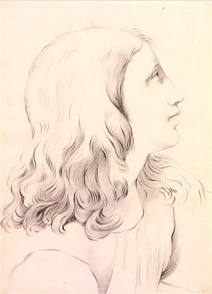 Marie Ellenrieder Portrait eines Jünglings mit lockigem Haar