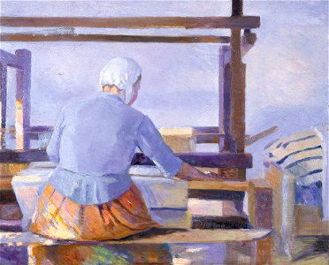 Marie Krøyer - Ved væven