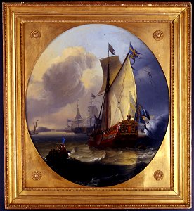Marinmotiv-Svensk statsjakt, postjakt - Sjöhistoriska museet - O 03955