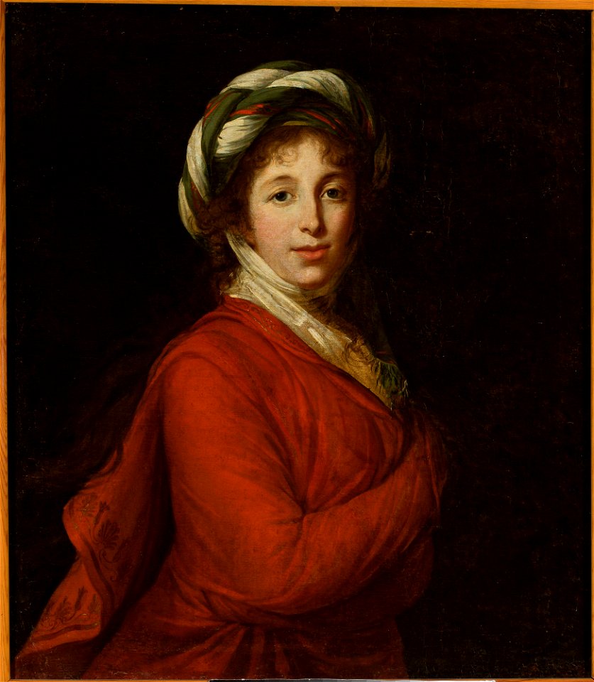 Marie Elisabeth-Louise Vigée-Lebrun - Portrait of a woman in a turban. - M.Ob.1275 - National Museum in Warsaw
