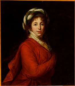 Marie Elisabeth-Louise Vigée-Lebrun - Portrait of a woman in a turban. - M.Ob.1275 - National Museum in Warsaw