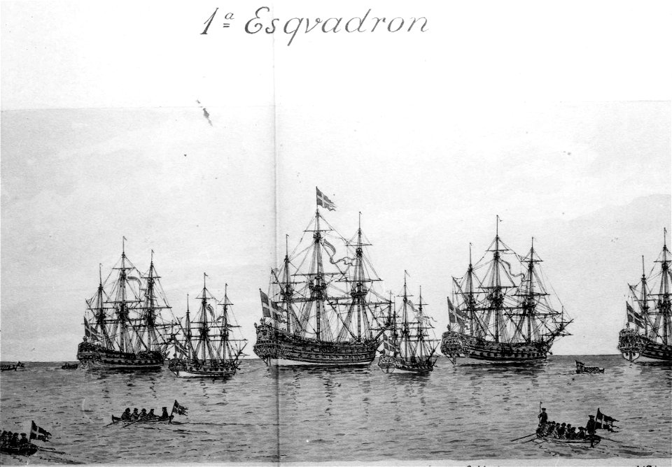 Marinmotiv-Eskader - Sjöhistoriska museet - O 03995