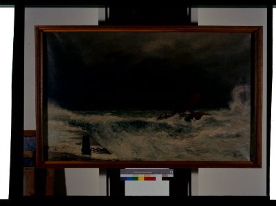 Marine, gros temps - Joseph-Alexandre Ruellan - musée d'art et d'histoire de Saint-Brieuc, 210