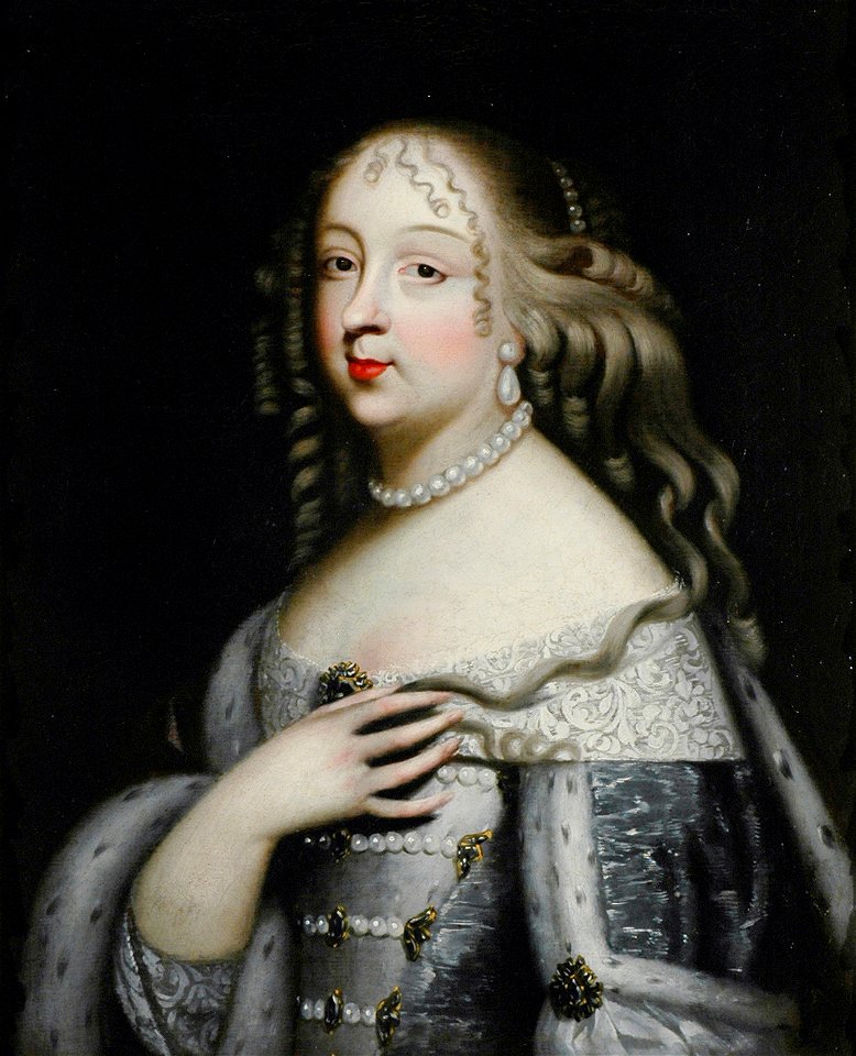 Marie Jeanne of Savoy by an unknown artist held at the Palazzo Madama. Free illustration for personal and commercial use.