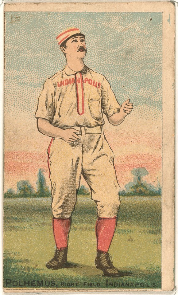 Mark Polhemus, Indianapolis Hoosiers, baseball card portrait LCCN2007680767