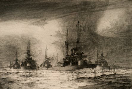 Marinmotiv-Kusteskader 1905 - Sjöhistoriska museet - O 09876