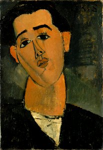 Amedeo Modigliani - Portrait of Juan Gris. Free illustration for personal and commercial use.