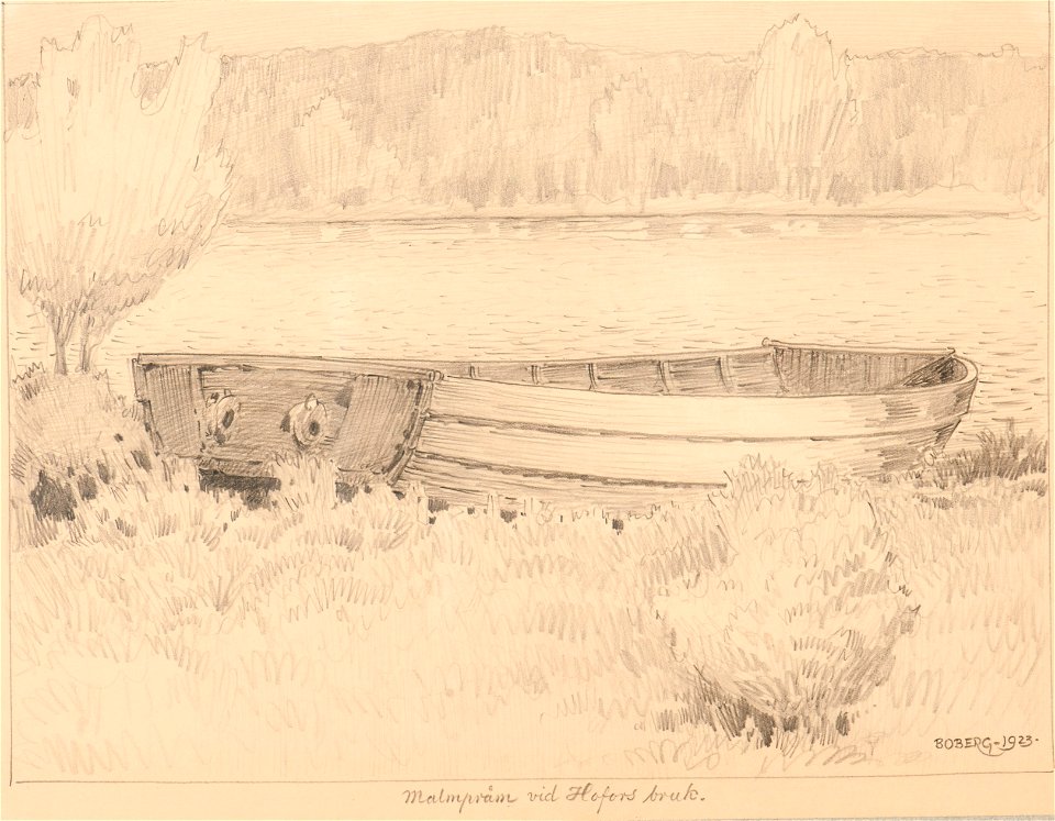 Marinmotiv-Malmpråm - Sjöhistoriska museet - S 1002