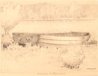 Marinmotiv-Malmpråm - Sjöhistoriska museet - S 1002