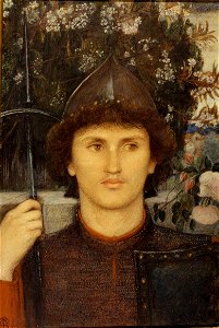 Marie Spartali Stillman - St. George. Free illustration for personal and commercial use.