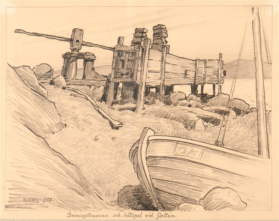 Marinmotiv-Varvsbild - Sjöhistoriska museet - S 0978