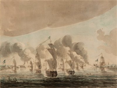 Marinmotiv-Svenska flottans återkomst 1789 - Sjöhistoriska museet - O 04253