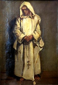 Marius Granet - Moine en robe blanche