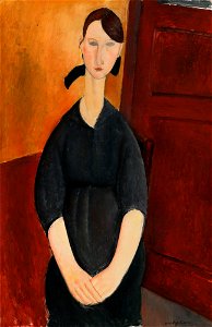 Amedeo Modigliani - Paulette Jourdain. Free illustration for personal and commercial use.