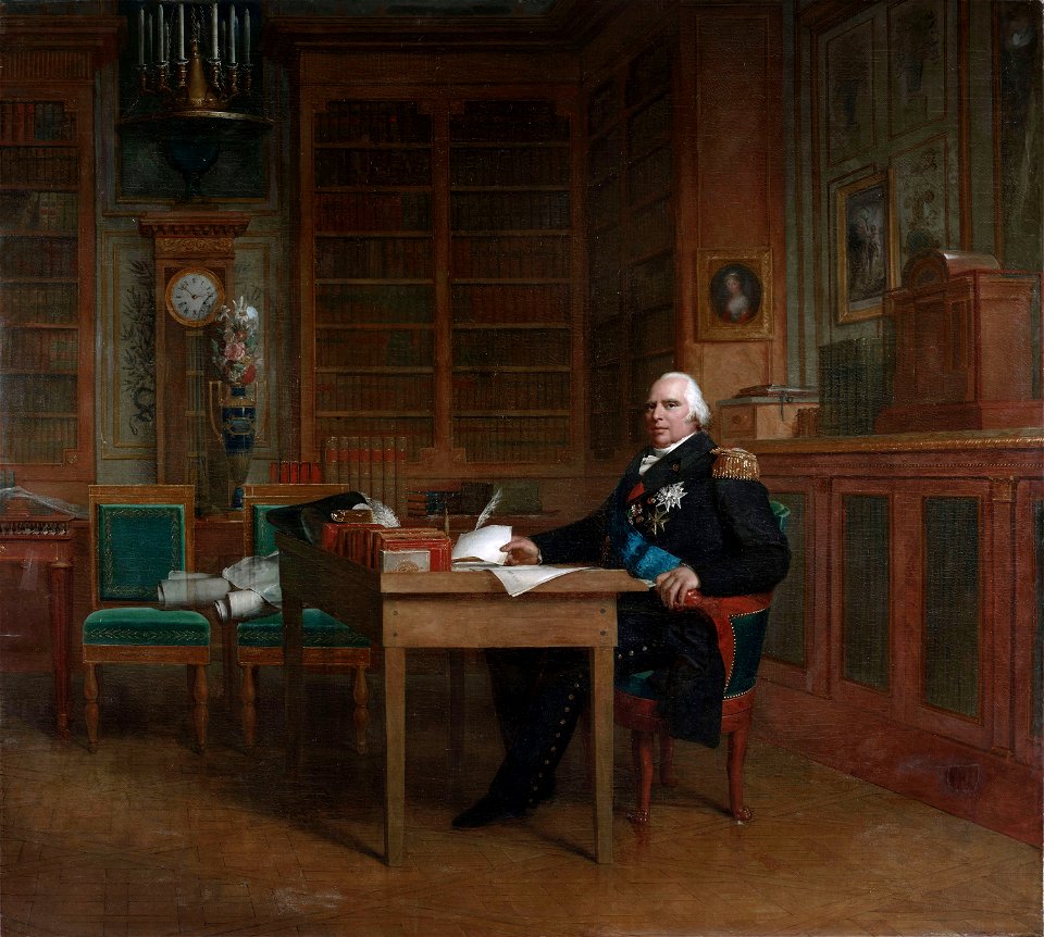 Marigny after Gérard - Louis XVIII of France in the Tuileries Palace, VersaillesFXD
