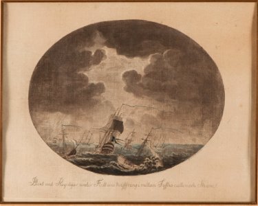Marinmotiv-Åskväder Östersjön - Sjöhistoriska museet - O 04259