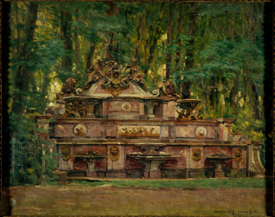 Marius Michel - Le Buffet d'eau dans les jardins du Grand Trianon - P1701 - Musée Carnavalet