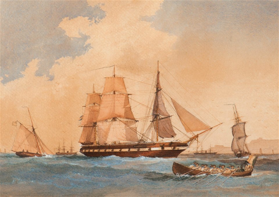 Marinmotiv - Sjöhistoriska museet - O 08142