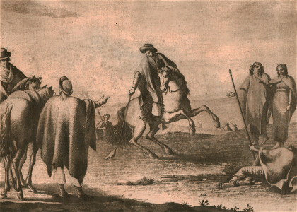 Modo de cazar perdices - Río de la Plata, anónimo