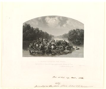 Marion crossing the Pedee - Painted by W. Raney; Engraved by C. Burt. LCCN2003666362