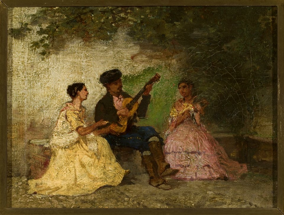 Marius van der Maarel - Scene in a park - M.Ob.1716 - National Museum in Warsaw