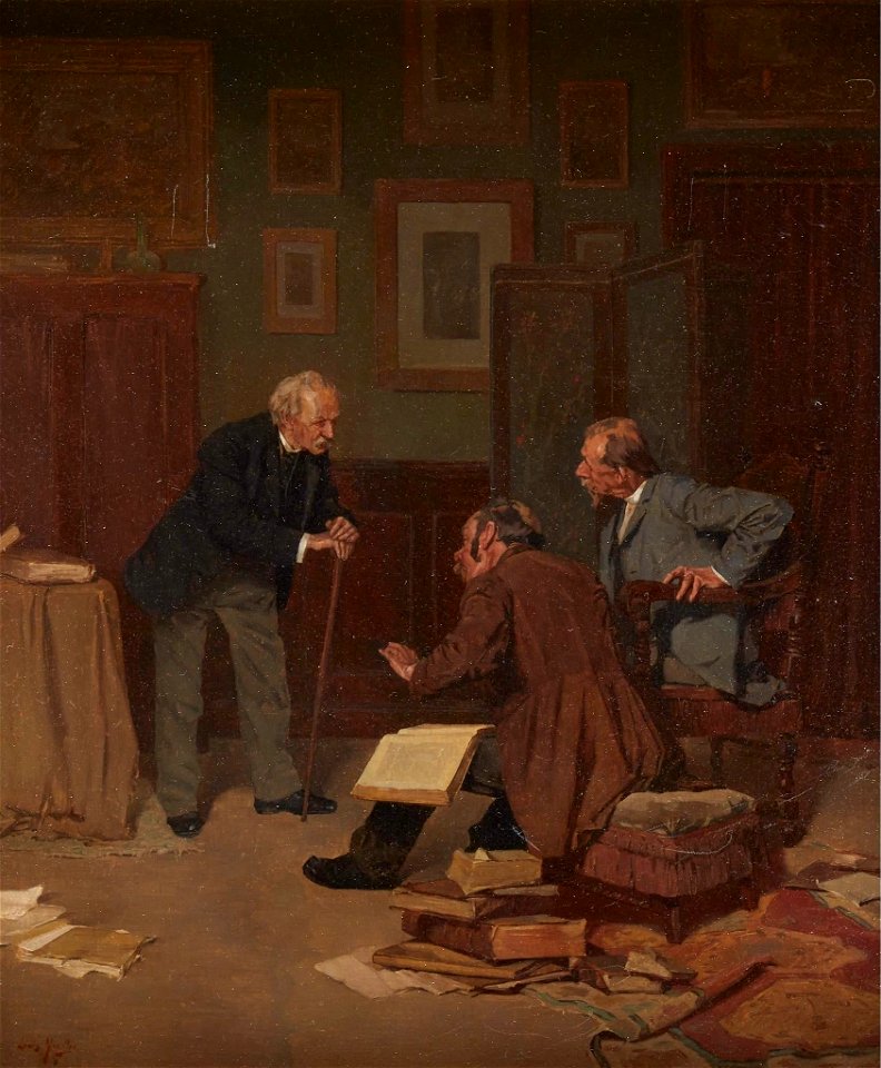 The Book Dealer by Louis Charles Moeller