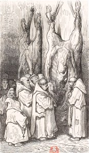 Moines autour du boeuf salé, chapitre XV du Tiers Livre