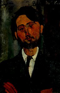 Amedeo Modigliani - Portrait of Léopold Zborowski - Google Art Project. Free illustration for personal and commercial use.