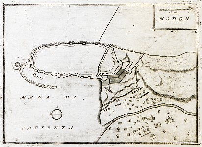 Modon - Coronelli Vincenzo - 1686