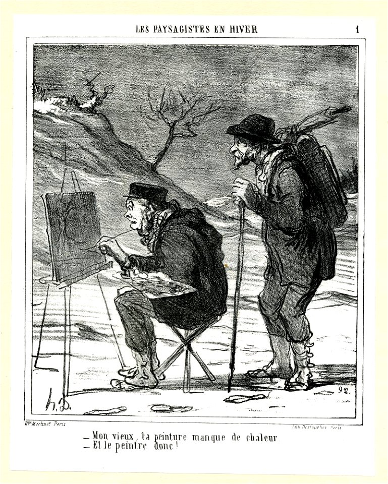 Mon vieux, ta peinture manque de chaleur (Your painting lacks warmth, mate) (BM 1910,0324.115)