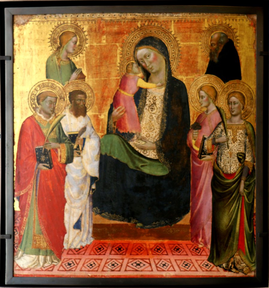 Mariotto di Nardo-La vierge et l'enfant avec six saints