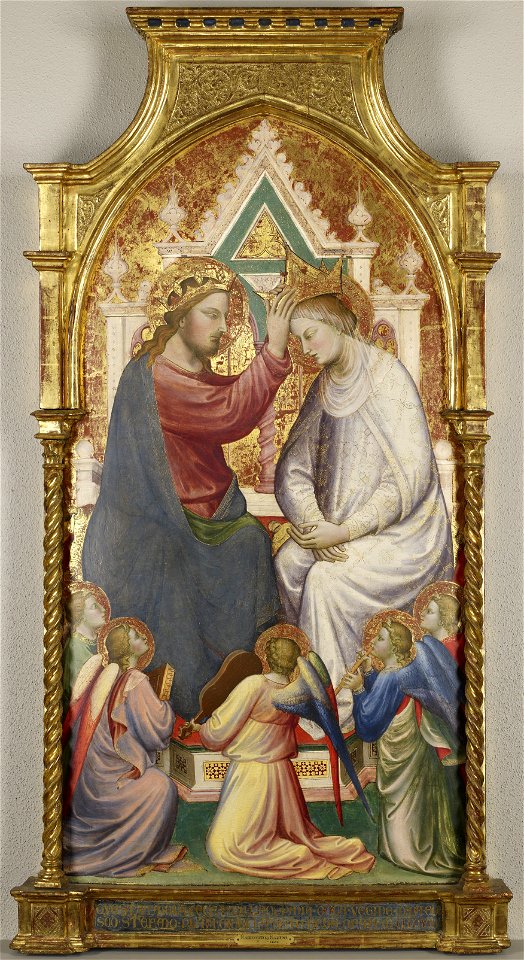 Mariotto di Nardo - The Coronation of the Virgin with Five Music-Making Angels - 65.37 - Minneapolis Institute of Arts