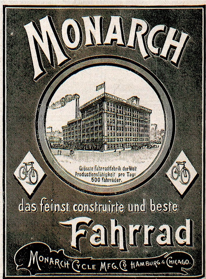 Monarch, das feinst contruirte und beste Fahrrad, 1898
