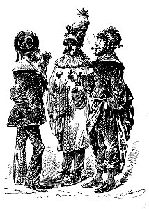 Marins en carnaval - Paul Léonnec - Le Journal amusant - 21 mars 1874. Free illustration for personal and commercial use.