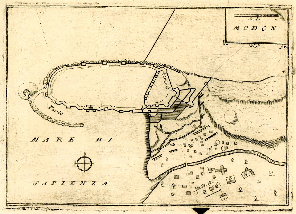 Modon - Coronelli Vincenzo - 1688