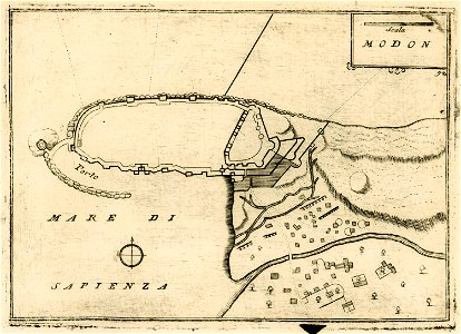 Modon - Coronelli Vincenzo - 1688