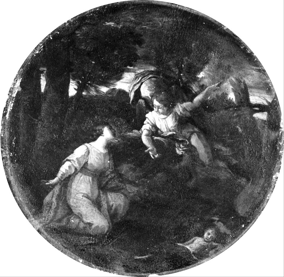 Mola, Pietro Francesco - Hagar and Ishmael - Google Art Project