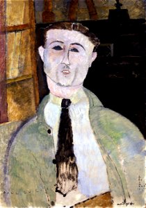Amedeo Modigliani - Paul Guillaume - Google Art Project. Free illustration for personal and commercial use.