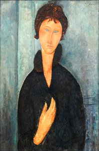 Femme aux yeux bleus (Musée d'art moderne de la ville de Paris) (12255326194) (2). Free illustration for personal and commercial use.