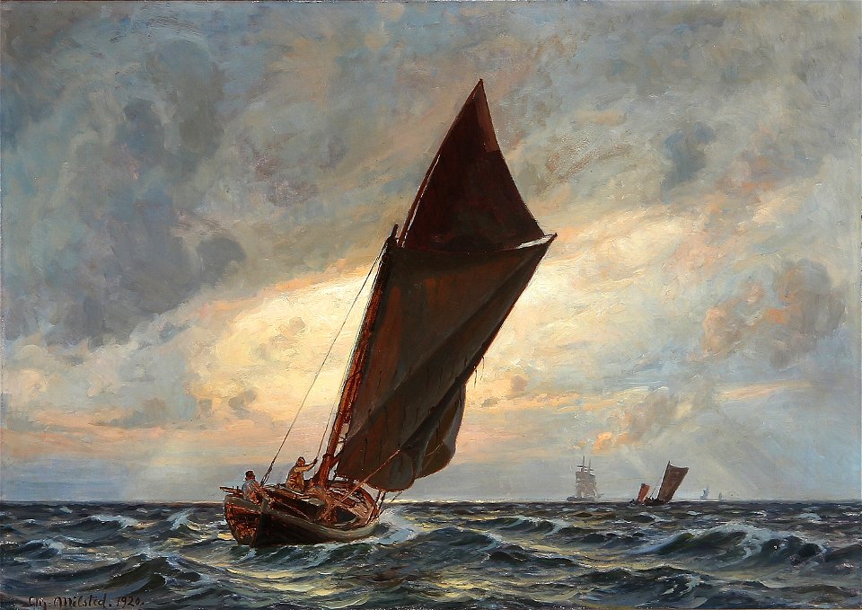 Christian Mølsted - Morgenstemning i Sundet (1920)