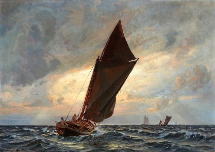 Christian Mølsted - Morgenstemning i Sundet (1920)