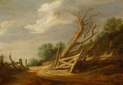 Pieter de Molijn - Landscape with Open Gate