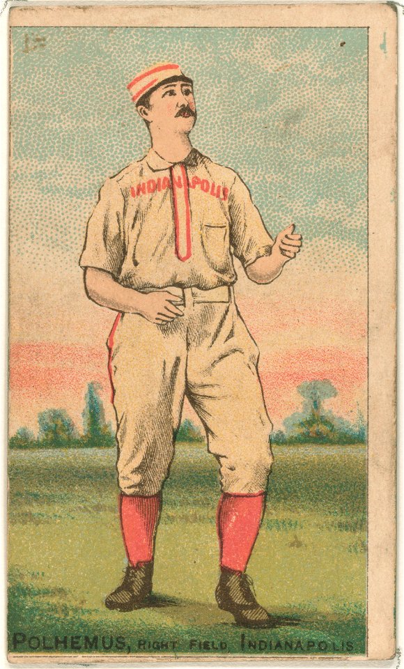 Mark Polhemus, Indianapolis Hoosiers, baseball card portrait LCCN2007680767