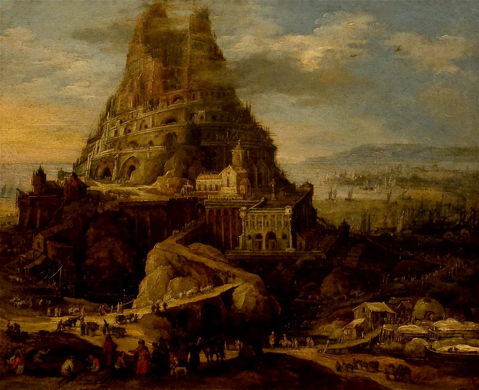 Joos de Momper (1564-1635) - Toren van Babel - Lissabon Museu Nacional de Arte Antiga 19-10-2010 16-12-79